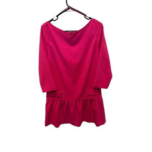 Victoria Beckham for Target Women’s Pink 3/4 Sleeve Ruffle Dress Size M